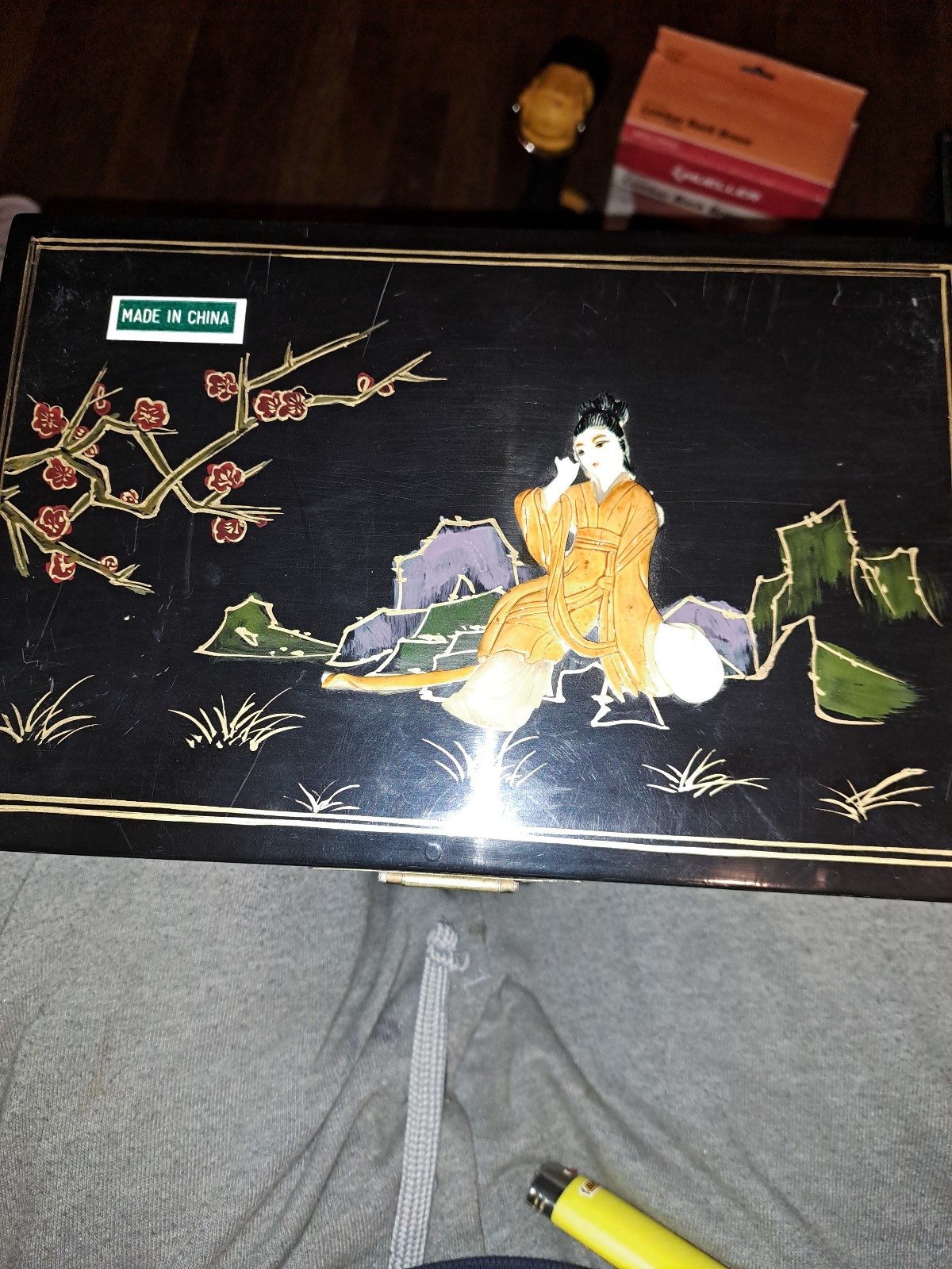 Vintage Asian jewelry box