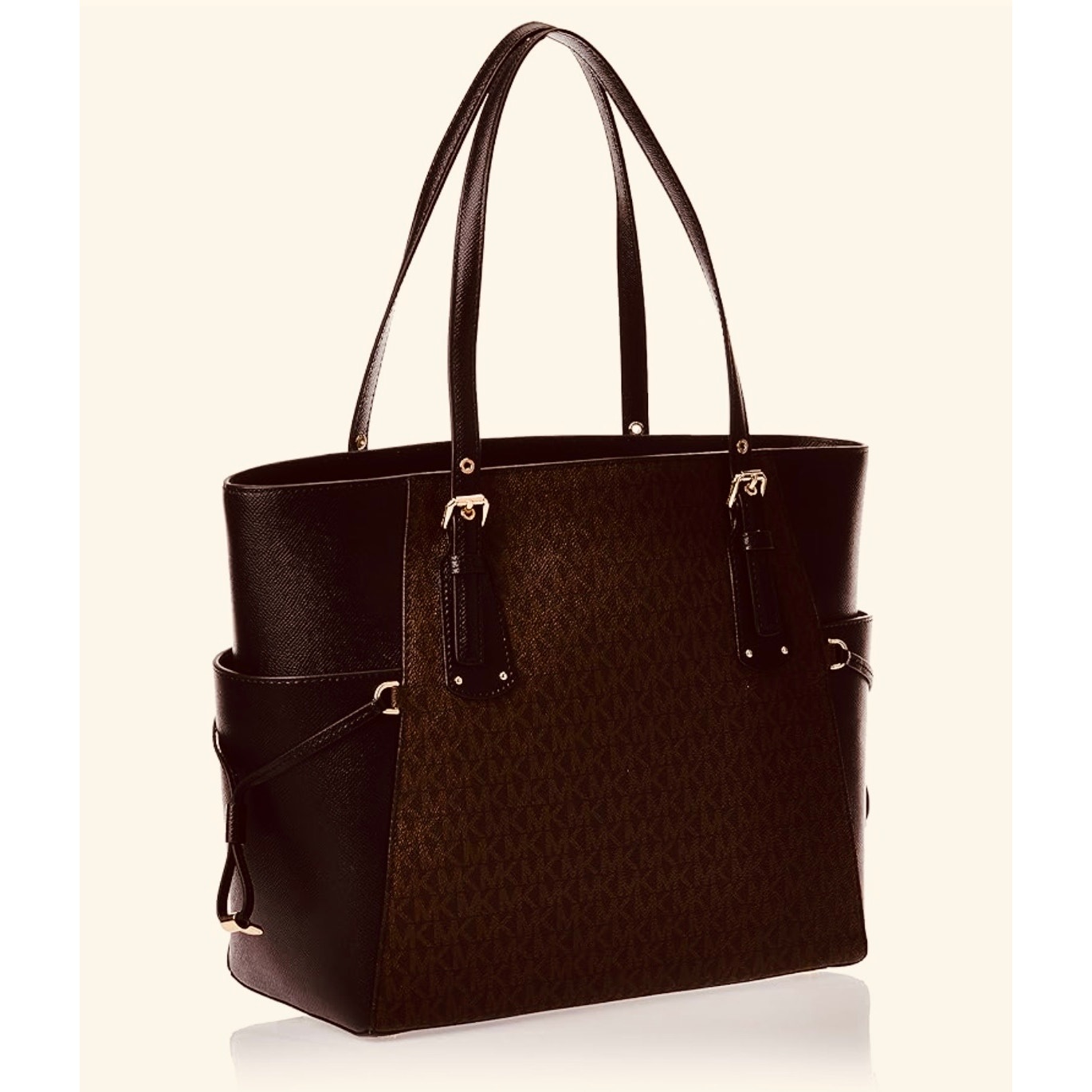 michael kors voyager tote brown