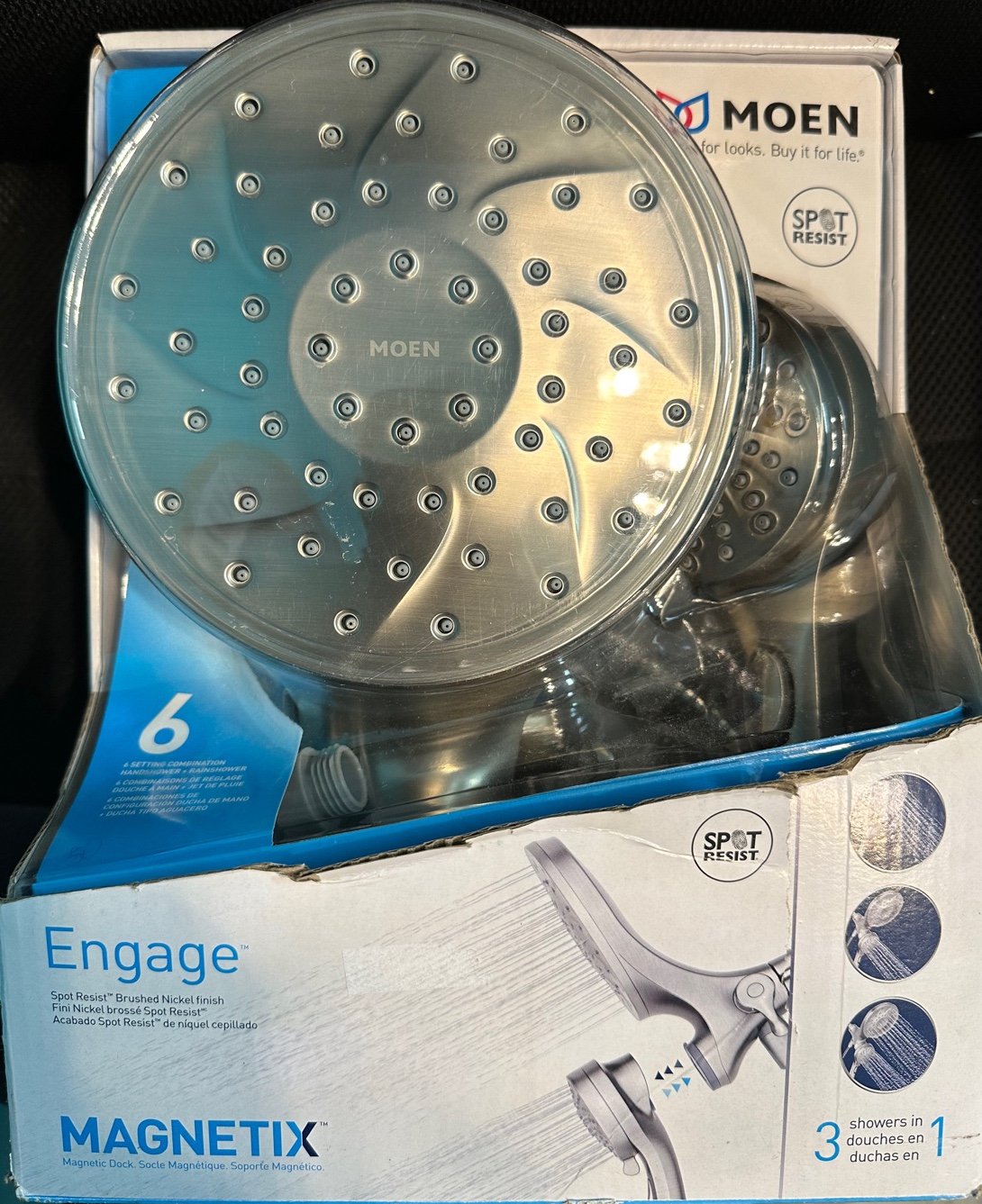 Moen 3 in 1 shower system