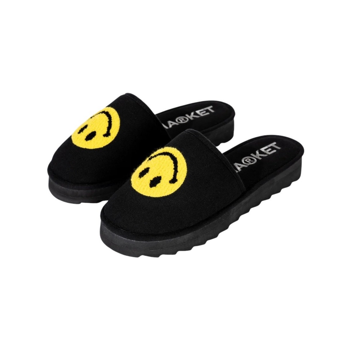 NIB! Market Smiley Upside Down Hotel Slippers - Size 9