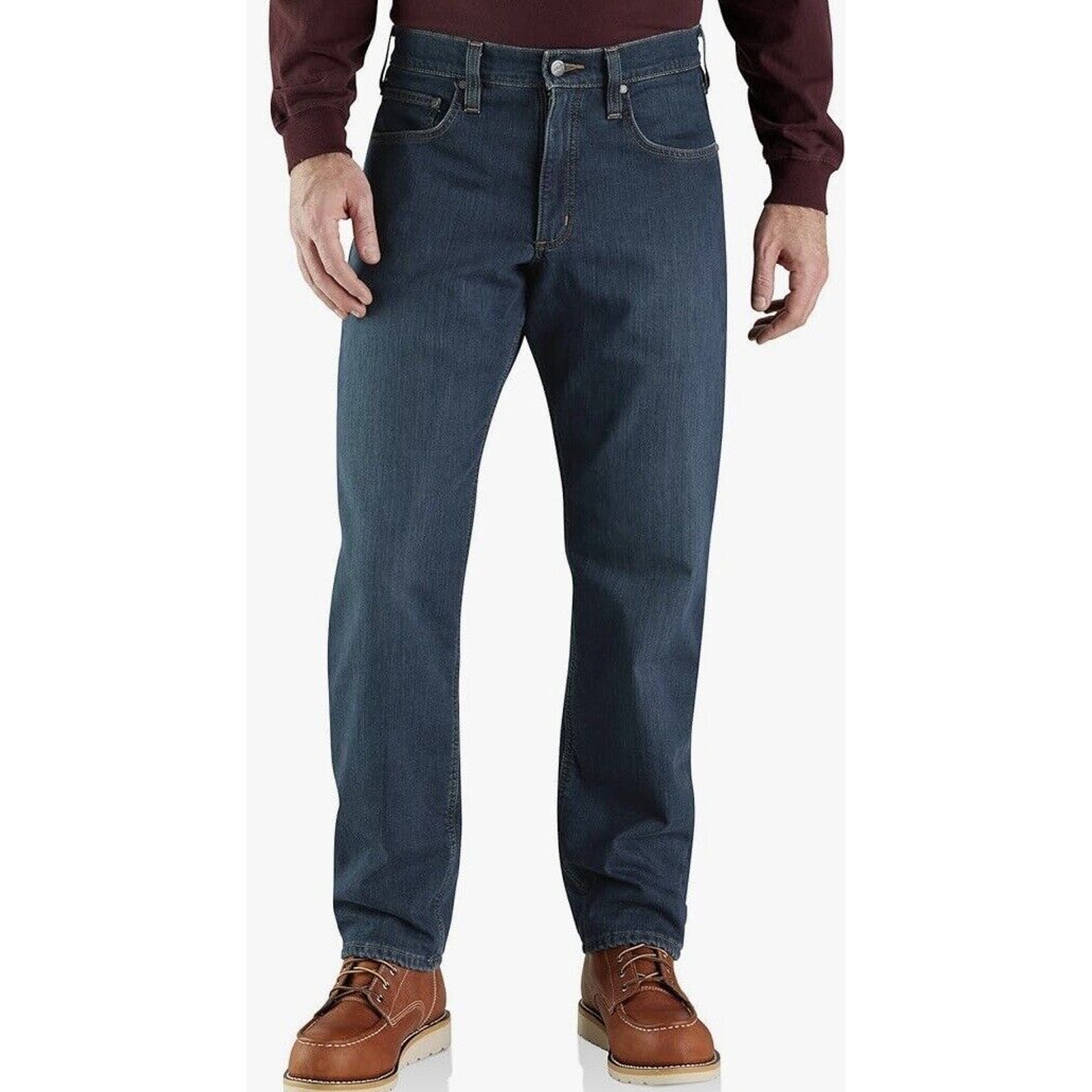 CARHARTT RUGGED FLEX® RELAXED FIT FLEECE LINED 5-POCKET JEANS 48x30 NWT