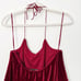 Alice + Olivia Size Medium M Marybeth Red Velvet Ruffle Layered Halter Tank Top