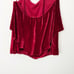 Alice + Olivia Size Medium M Marybeth Red Velvet Ruffle Layered Halter Tank Top