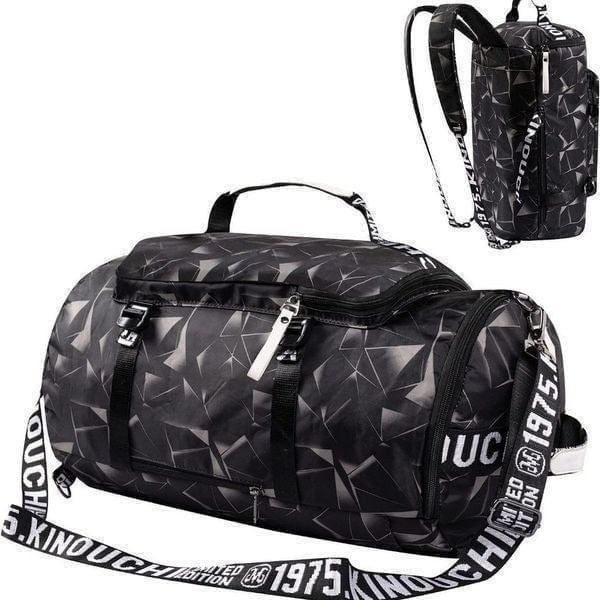 40L Gym Sport Bag Backpack Duffle Bag Weekender Bag Water-resistant Travel Sling
