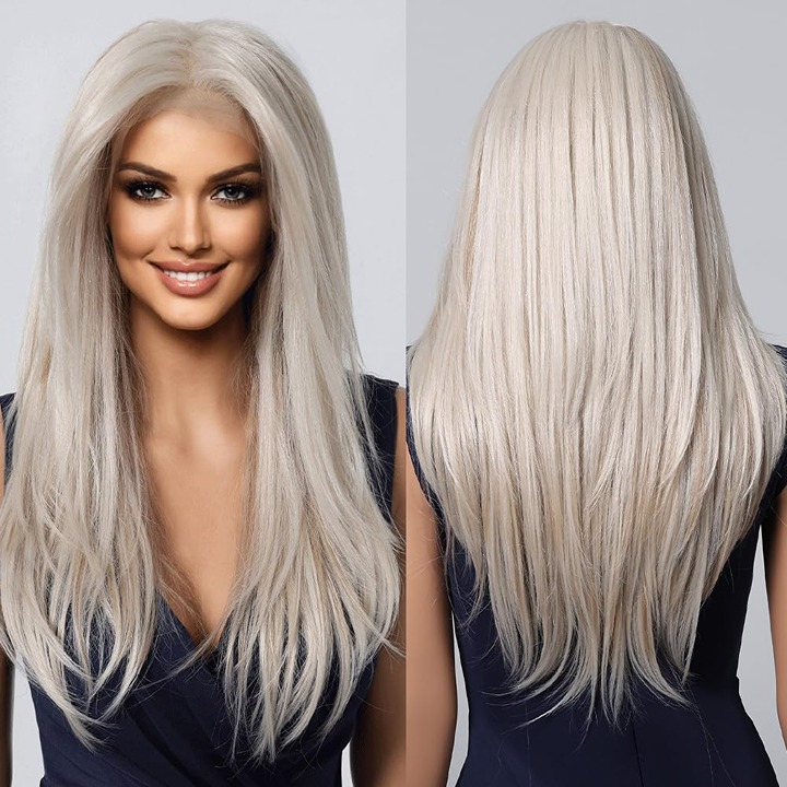 NWT 13×6 HD Lace Front Wig Platinum Blonde 22 Inch