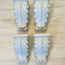 Roman Style Distressed Corbel Wall Home Decor Bracket Drape Set of 4