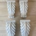 Roman Style Distressed Corbel Wall Home Decor Bracket Drape Set of 4