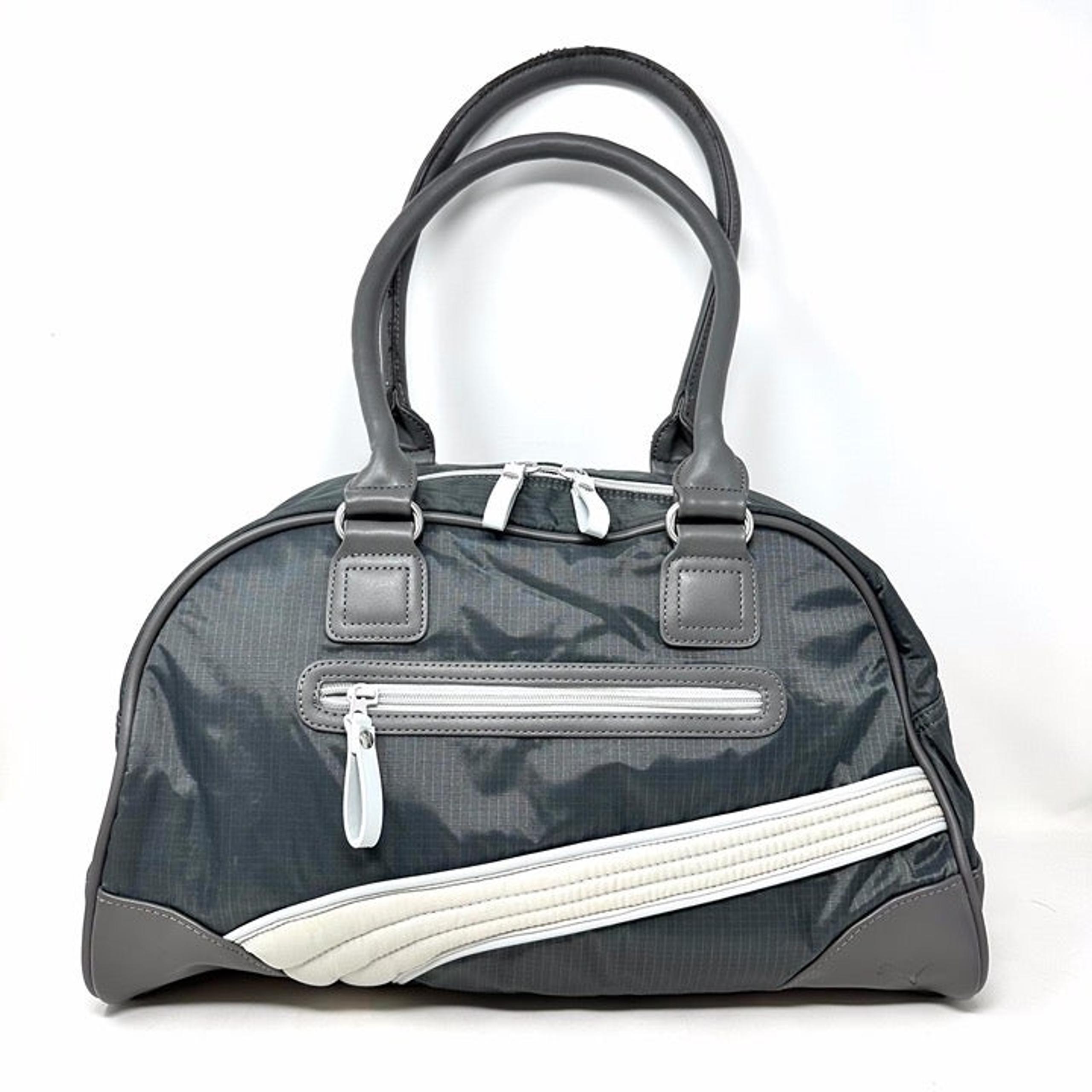 Grey Puma Women's Duffle Bag/Purse Puma Stripe Large Shoulder Handles Super Cute