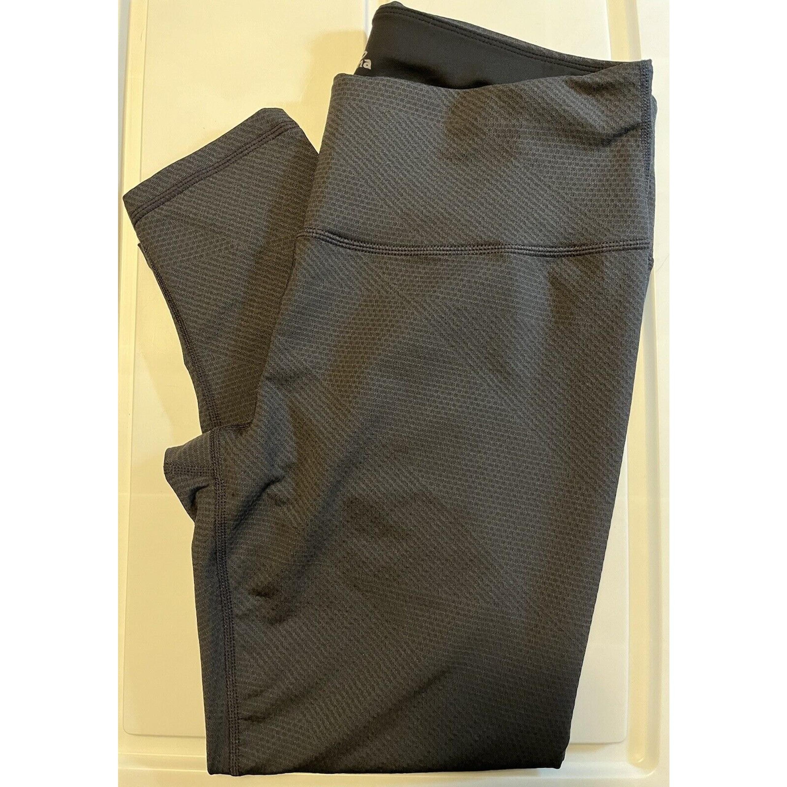 PRANA Women Large Misty Capri Gray Leggings Jacquard Yoga W41170137 Athletic