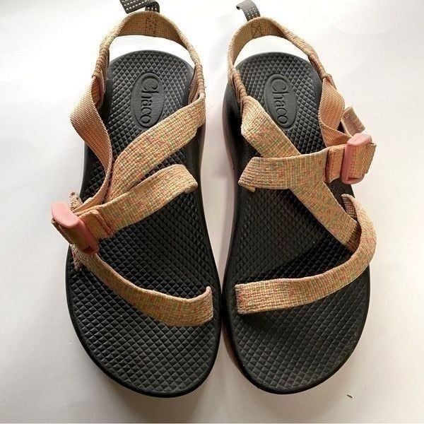 Chaco Z1 classic hiking walking summer sandals water shoes orange woman’s 5