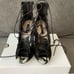 *NEW* Zara Lace Up Black Suede Animal Print Sandal Wedges