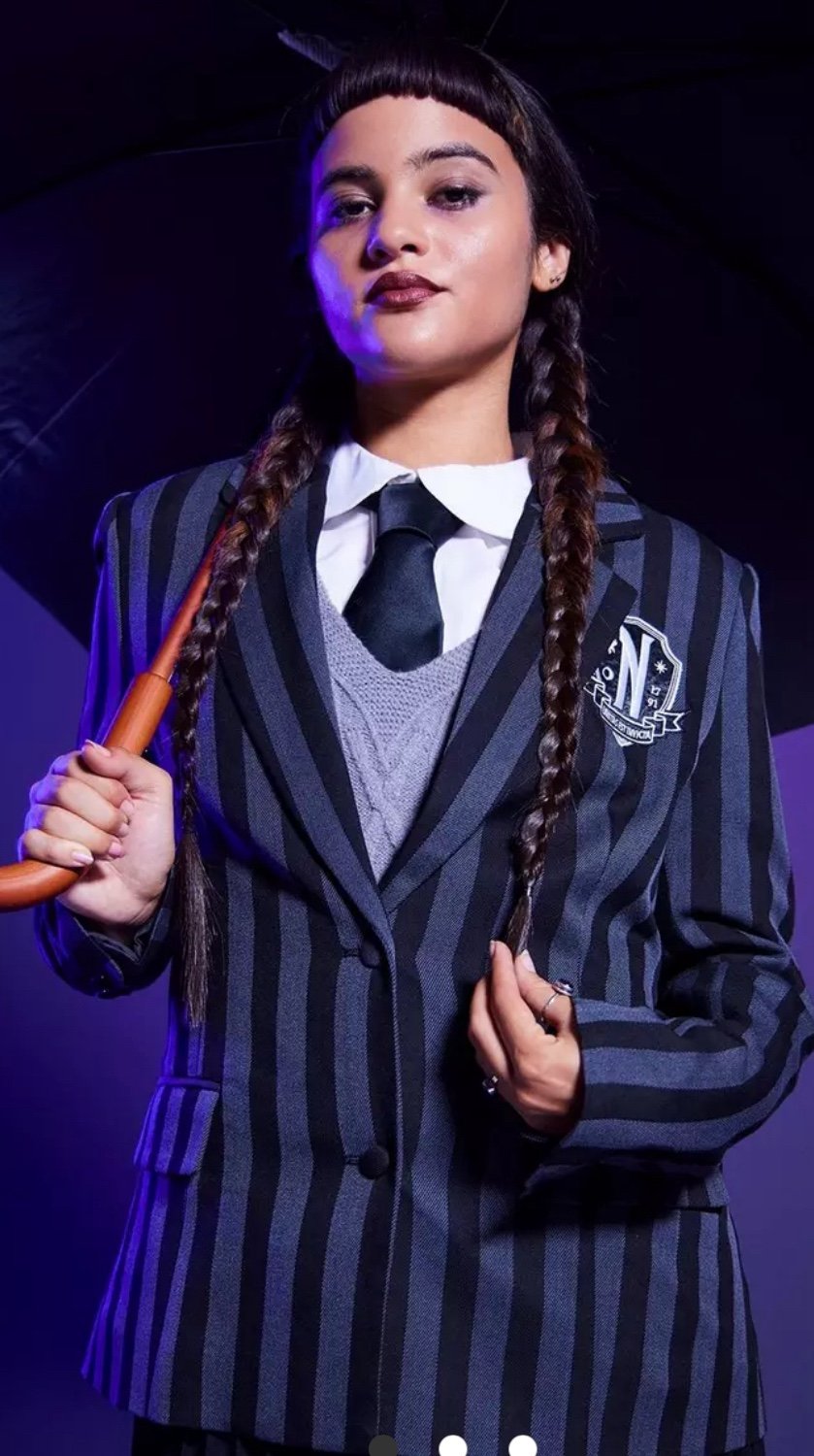 Wednesday Nevermore Girls Cosplay Blazer