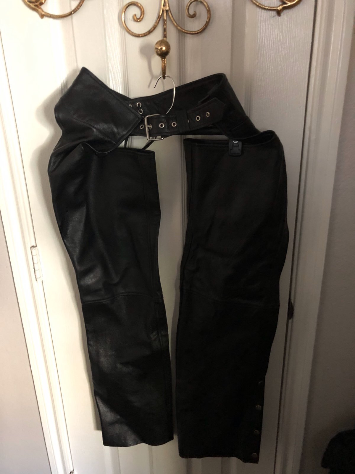 Womans learher riding chaps