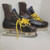 Vintage Two Tone Clipper Ice Hockey Skates Made in Canada - Size 8