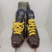 Vintage Two Tone Clipper Ice Hockey Skates Made in Canada - Size 8