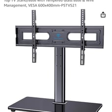 Swivel Universal TV Stand Mount for 37-80 Inch LCD OLED Flat/Curved Screen TVs