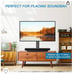 Swivel Universal TV Stand Mount for 37-80 Inch LCD OLED Flat/Curved Screen TVs