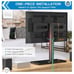 Swivel Universal TV Stand Mount for 37-80 Inch LCD OLED Flat/Curved Screen TVs