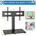 Swivel Universal TV Stand Mount for 37-80 Inch LCD OLED Flat/Curved Screen TVs