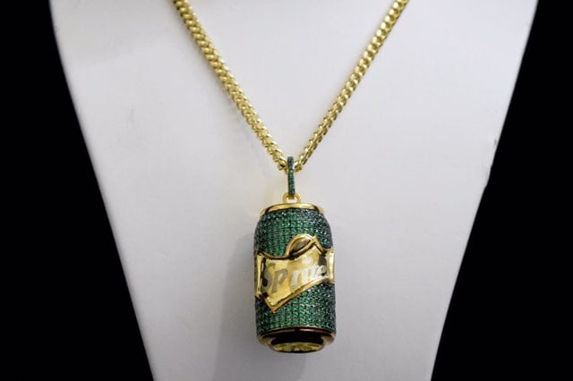 Custom Lab Diamond Sprite Charm Chain