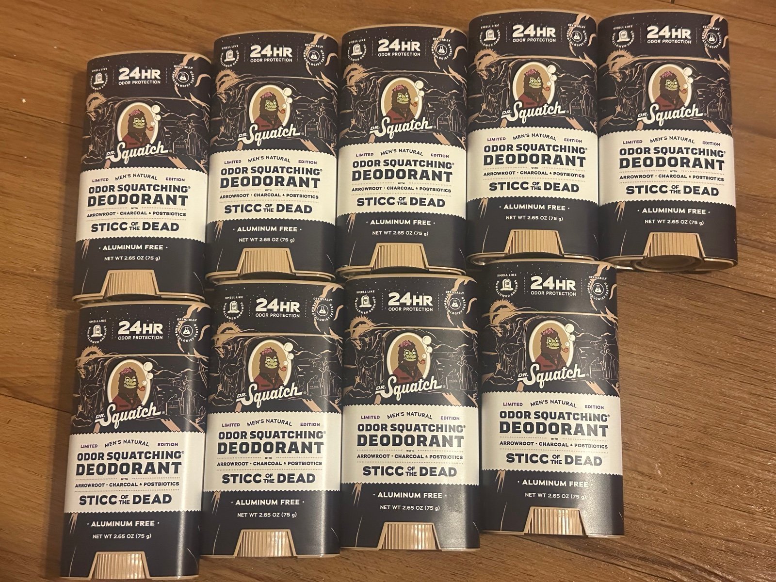 LOT OF 9 Dr Squatch NEW Sticc of the Dead!! NOT AVAILABLE ONLINE!!!
