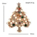 Luxury Pearl Crystal Christmas Tree Gold Brooch Womens Multicolor Pin New