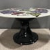 Paula Estey Hand Painted Fruit Ceramic Pedestal Cake Stand Excellent Condition!