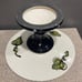 Paula Estey Hand Painted Fruit Ceramic Pedestal Cake Stand Excellent Condition!