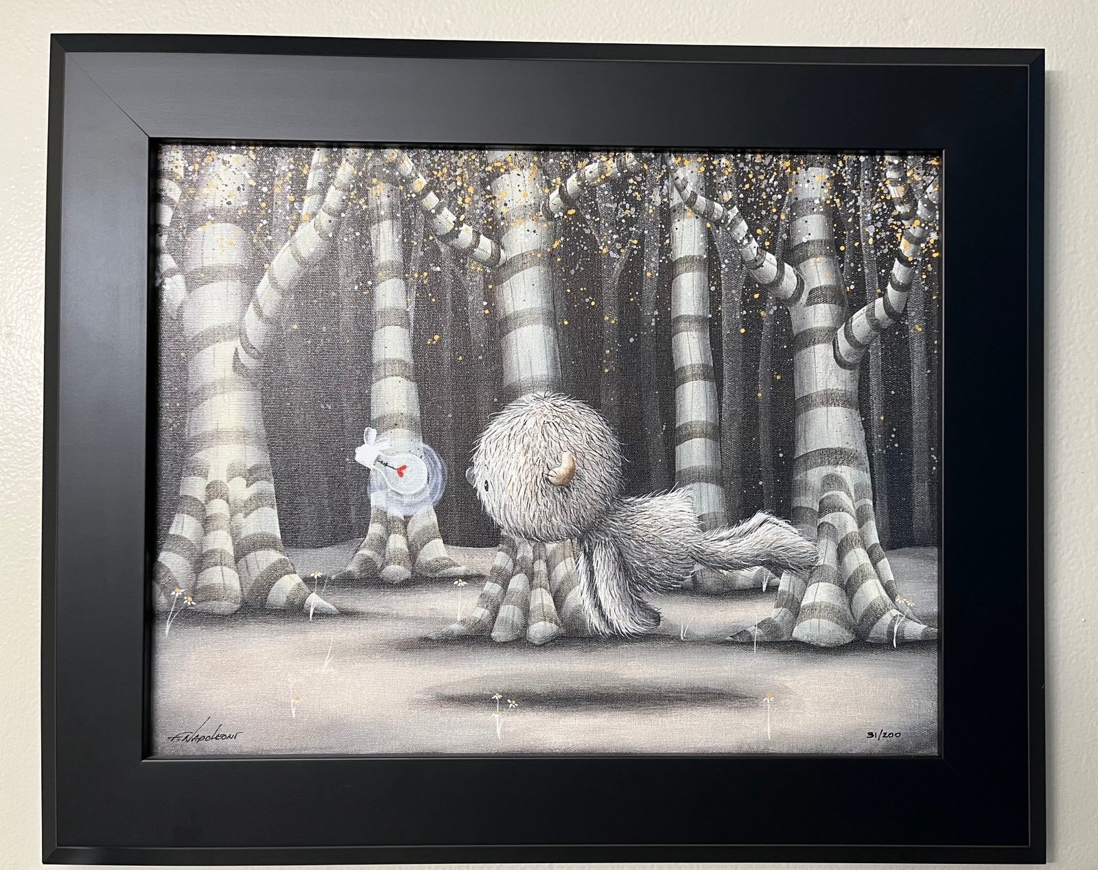 Fabio Napoleoni Art “Captured By A Thought” Canvas Giclee (SN)