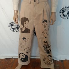 Asian khaki pants ninja 32-34 organic Co
