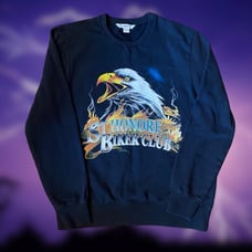 Eleven Paris NWT St. Honore Biker Club Bald Eagle Graphic Pullover Sweater