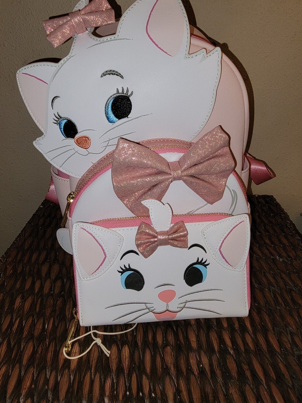 Soldout Marie Aristocats Loungefly backpack wallet set BRAND NEW LOT