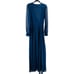 LULU'S SZ M My Whole Heart Dark Navy Blue Long Sleeve Wrap Dress NEW B148