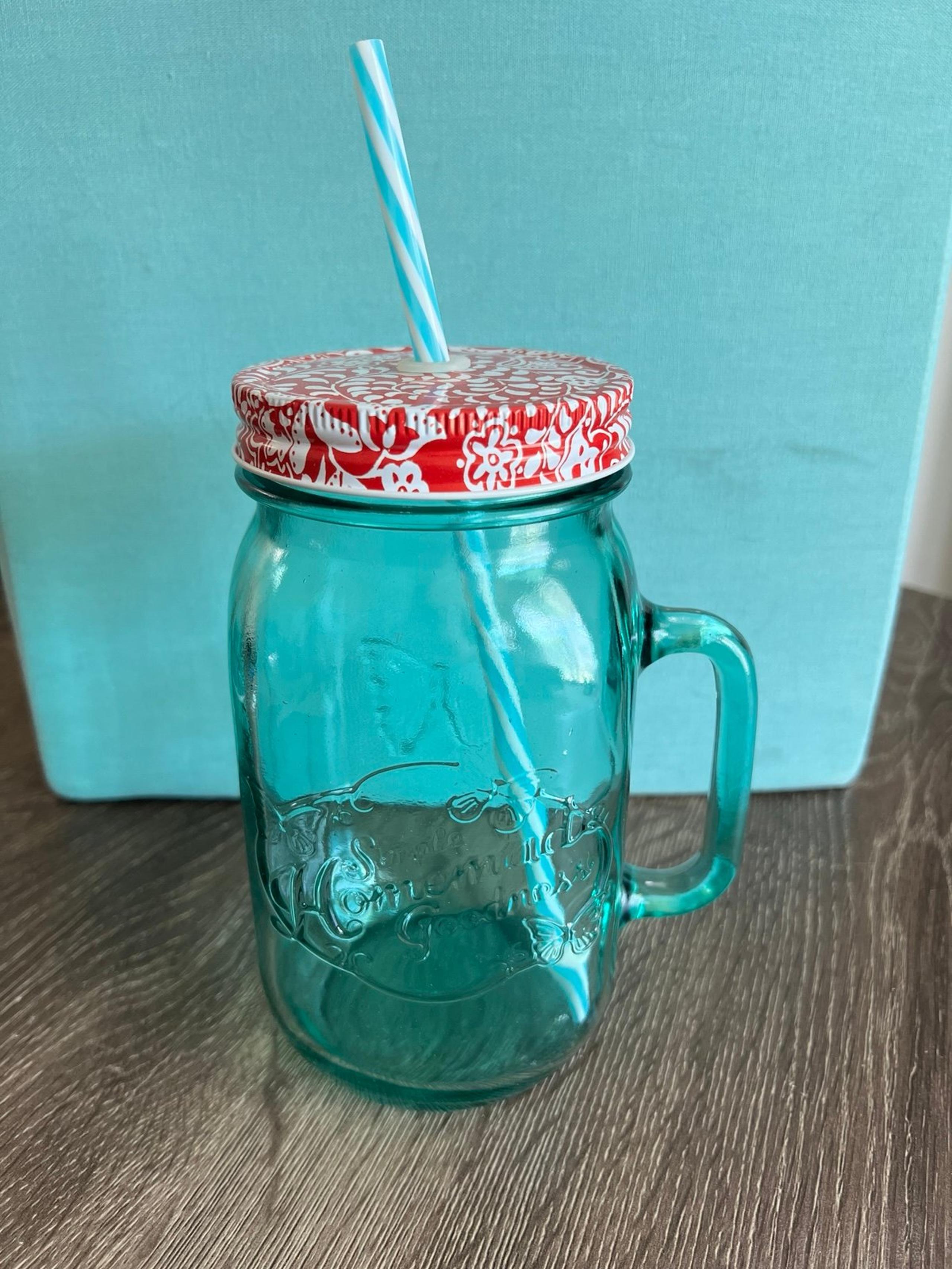 (Free Shipping!) Pioneer Woman Glass Drinking Jar Mug