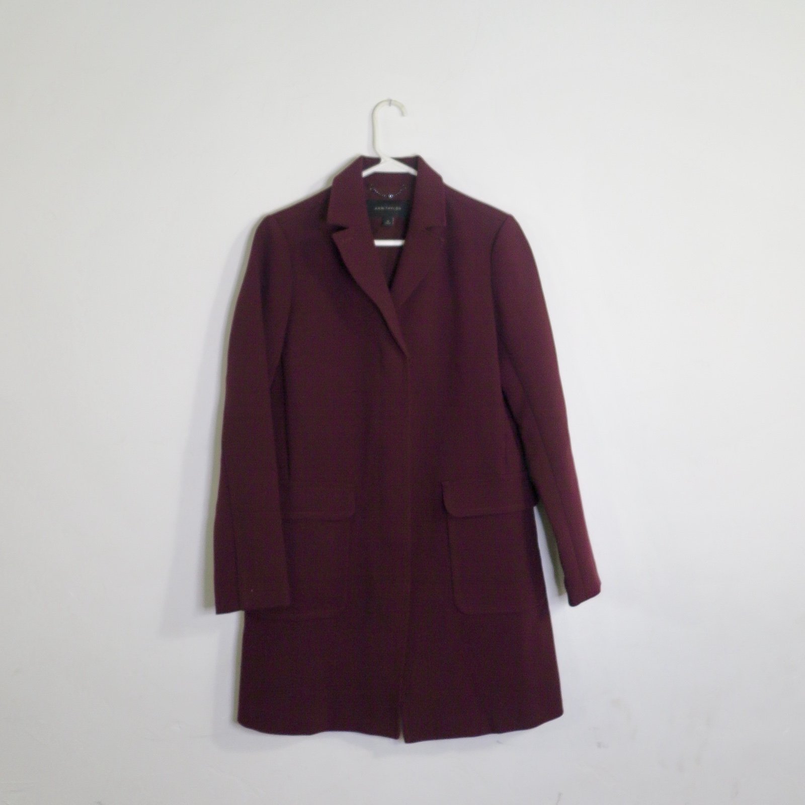 Ann Taylor Pea Coat with Hidden Buttons
