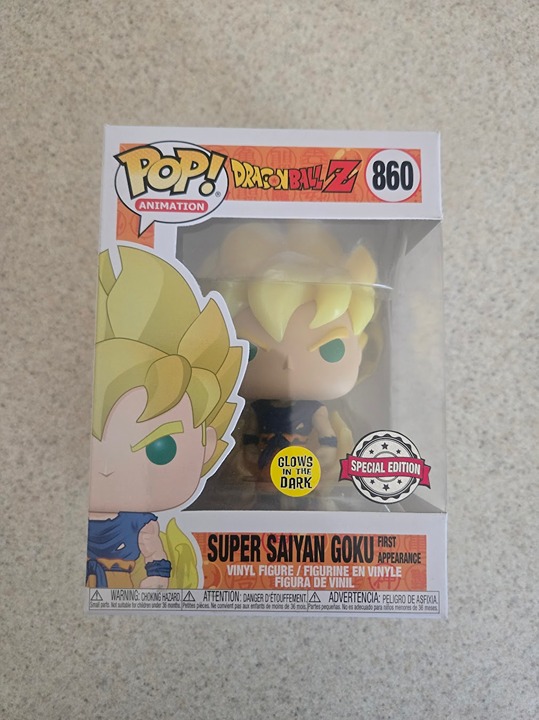 Dragon Ball Z Super Saiyan Goku (First Appearance) GITD SE 860 Funko Pop