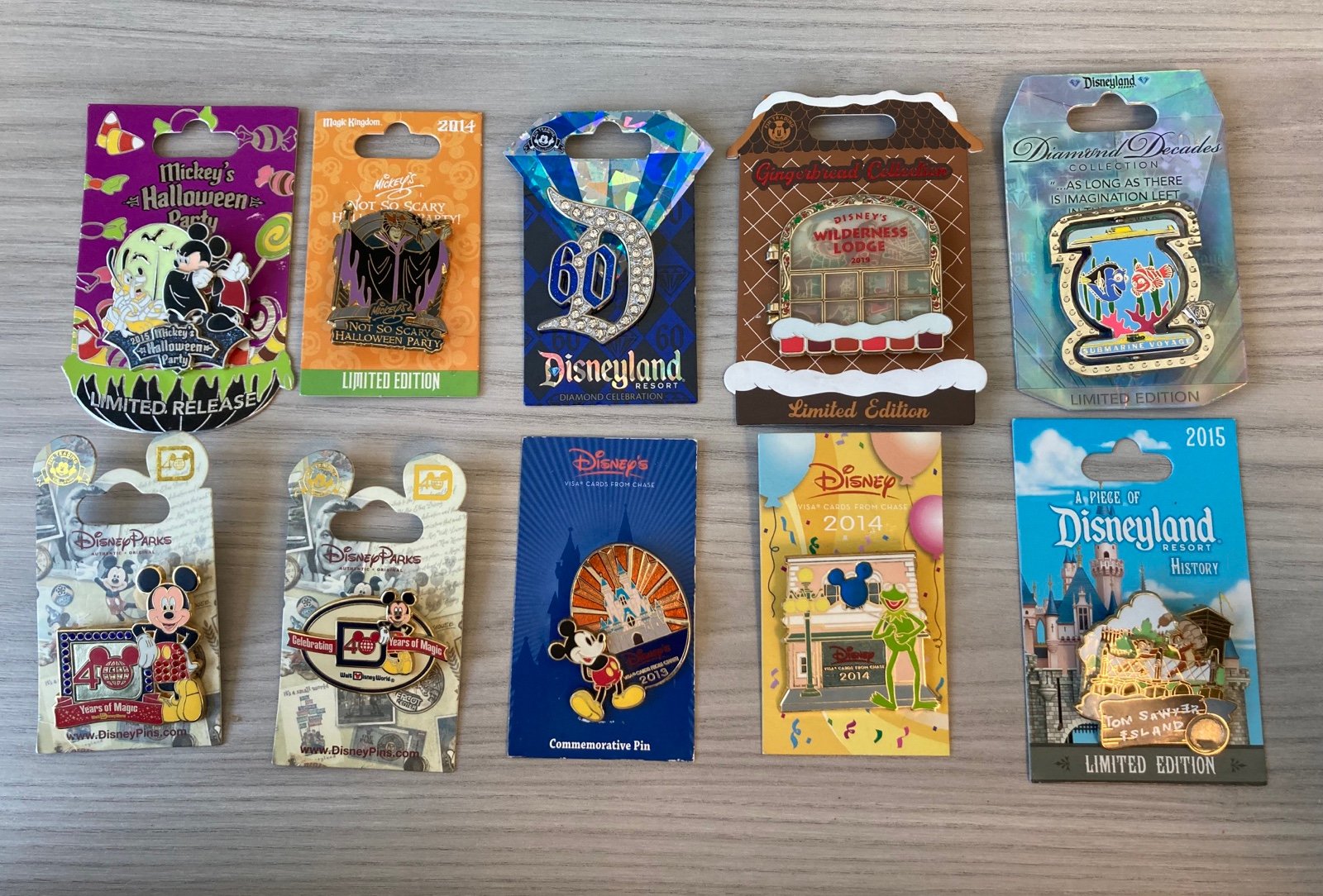 Lot of Limited Edition Disney Pins (10)