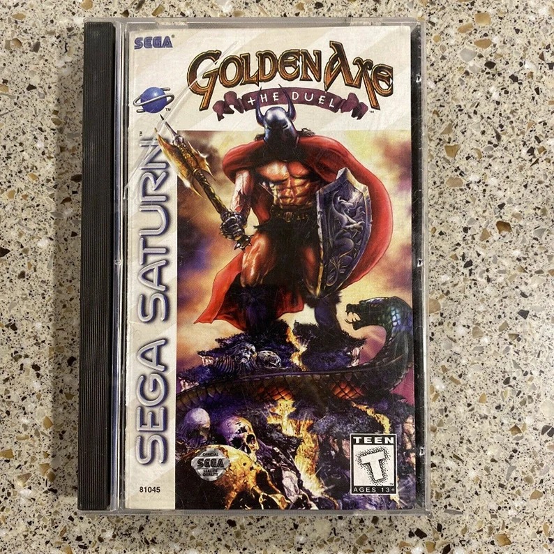 Golden Axe: The Duel (Sega Saturn, 1996) Authentic Tested No Reg Card