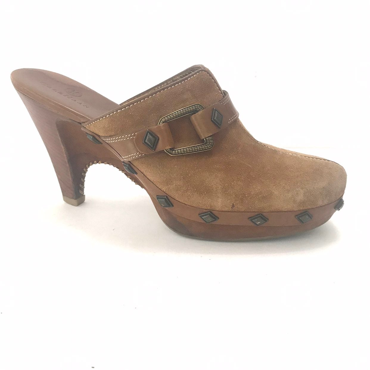 Cole Haan Studded Leather Clogs Mules Sh