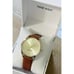 Nine West Women's Strap Watch Brown/Gold