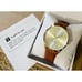 Nine West Women's Strap Watch Brown/Gold