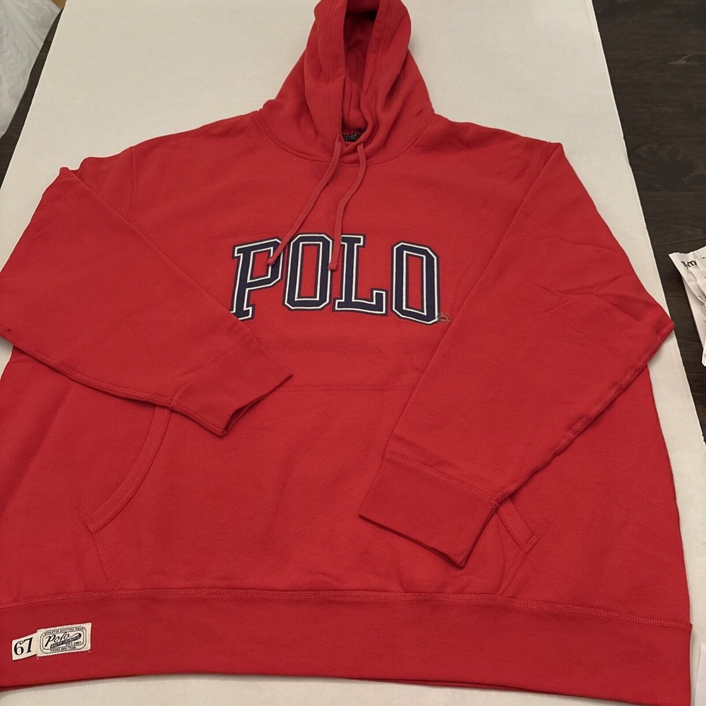 Polo Ralph Lauren RL EST . 1967 Embroidered Logo Hoodie NWT Men's Size 3XB