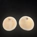 Large Carved Bovine Bone Earrings