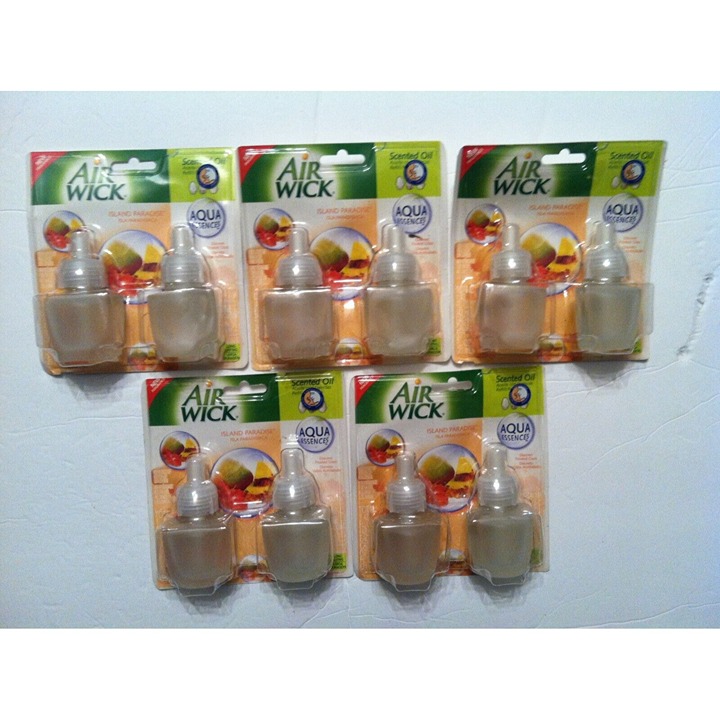 LOT OF 10 AIRWICK SCENTED OIL REFILLS ISLAND PARADISE