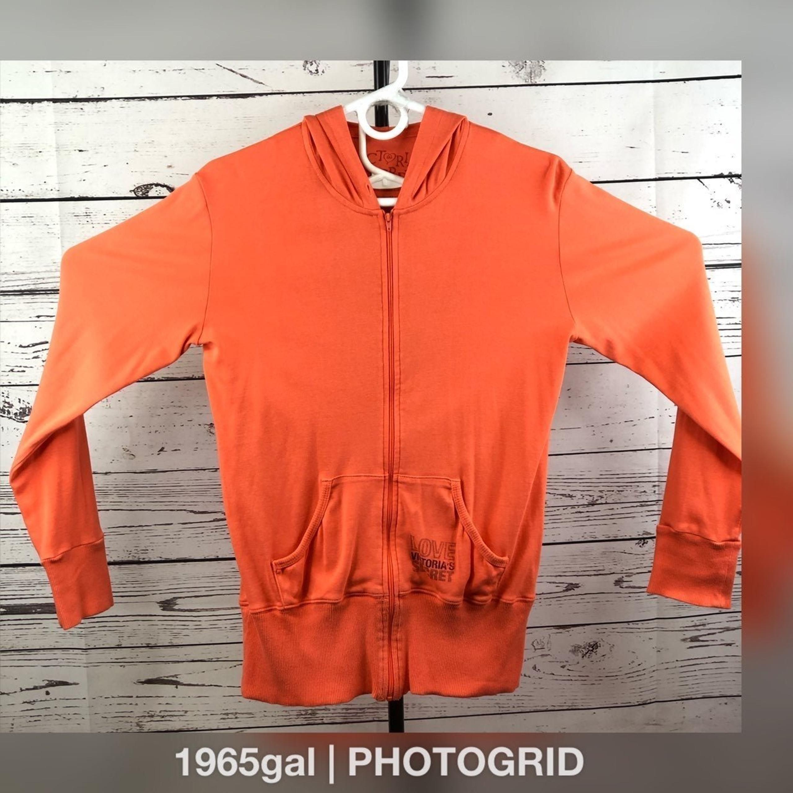 Victoria’s Secret Orange Full Zip Hoodie