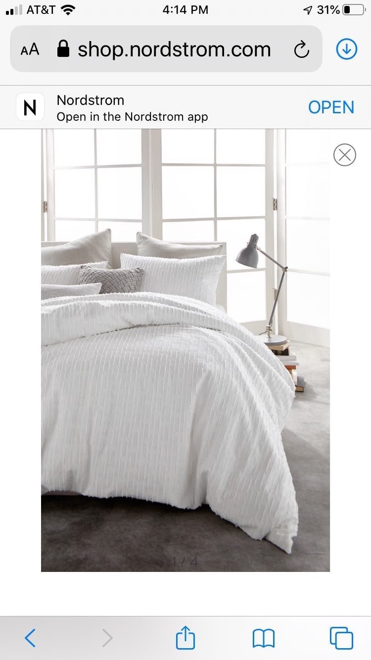 DKNY NIP Refresh Cotton Duvet Cover