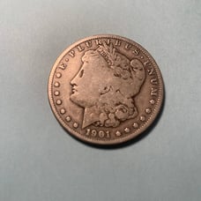 Morgan silver Dollar 1901S Low Mintage 2.2ml