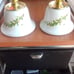 Vintage holly Berry candle holders