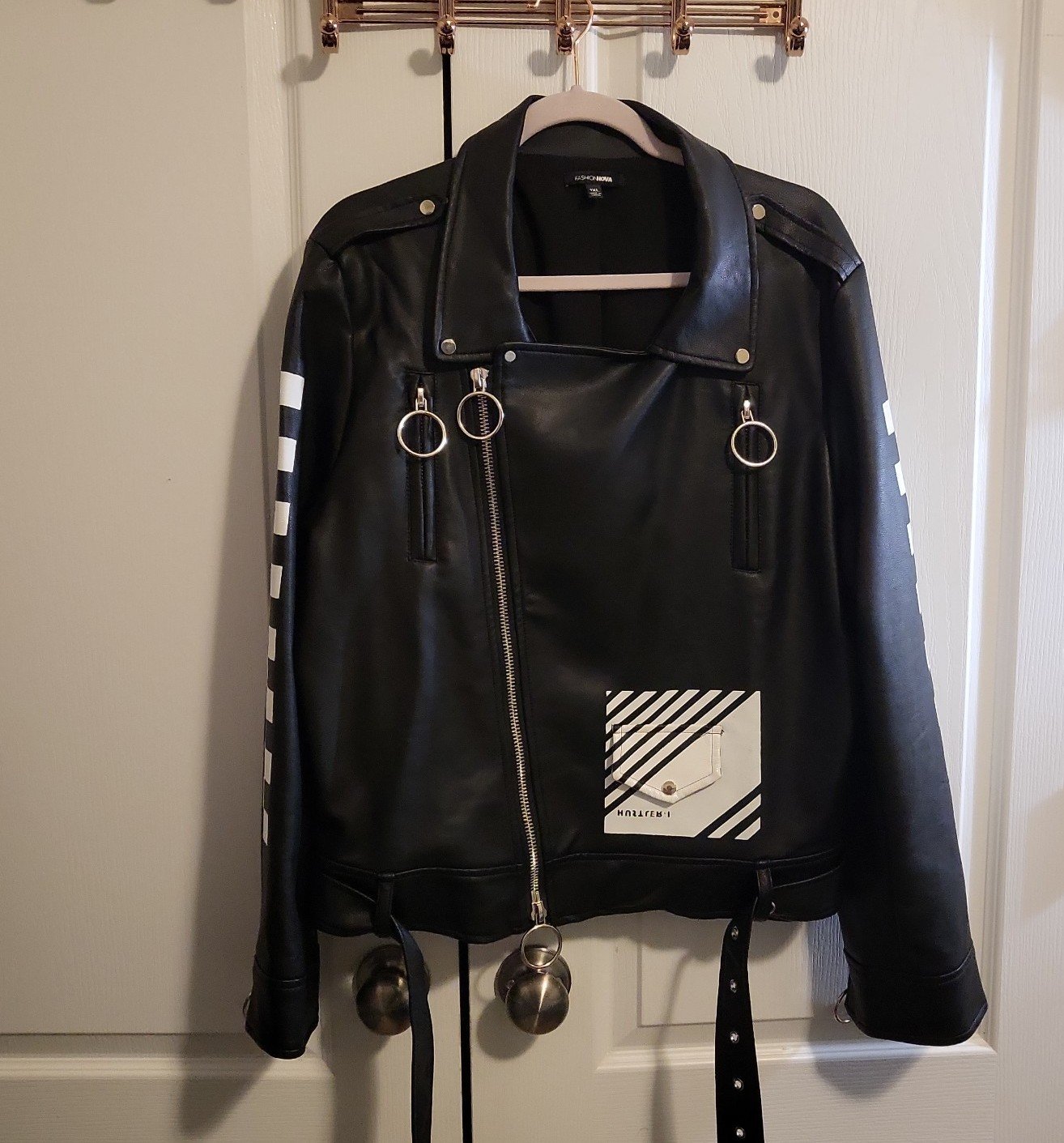 FAUX LEATHER JACKET
