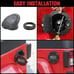Fuel Filler Door Gas Tank Cap Cover Accessories for 2007-2017 Jeep Wrangler